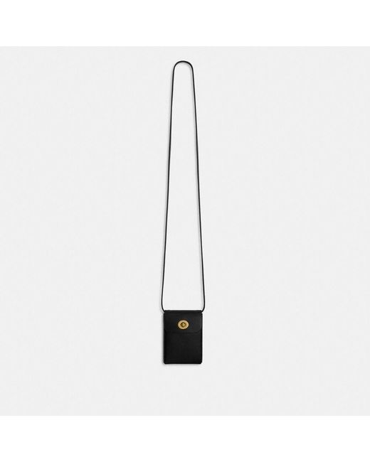 COACH White Turnlock Pouch