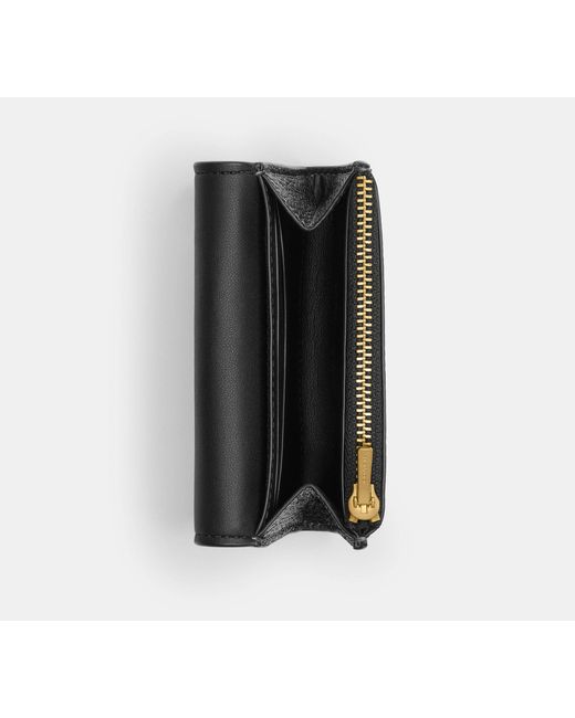 COACH Black Essential Flap Card Case