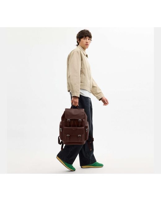 COACH Brown Sprint Backpack for men