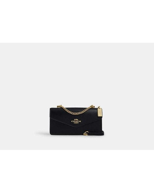 COACH Black Klare Envelope Crossbody Bag