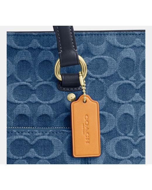 COACH Blue Station Tote Bag