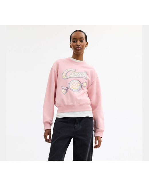 COACH Black Candy Crewneck Sweater
