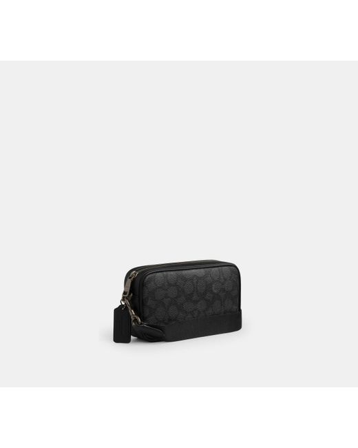 Bolso Cruzado Jayden De Lona De Firma COACH de hombre de color Black