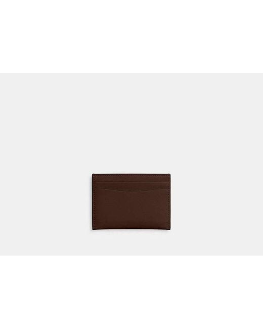 Tarjetero Básico COACH de color Brown
