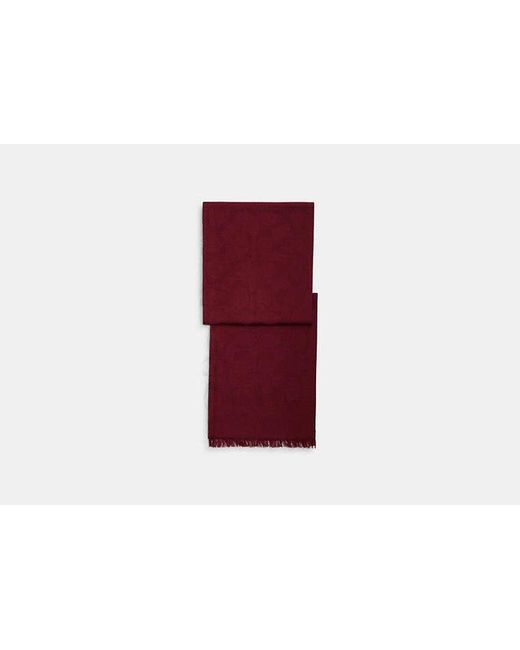 COACH Red Signature Wrap
