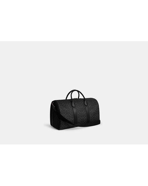 Sac Compass 50 En Toile Exclusive COACH en coloris Black