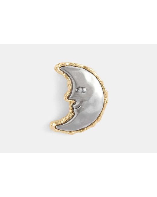 COACH Black Moon Earring
