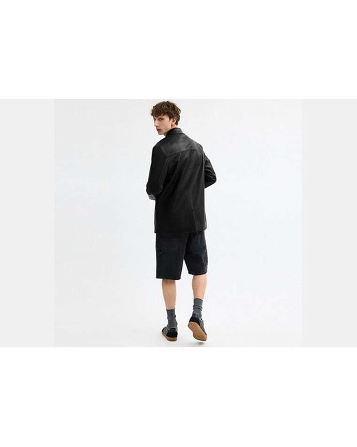 Blazer En Cuir COACH pour homme en coloris Black