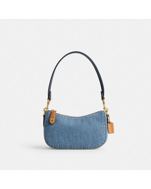 COACH Blue Swinger Bag 20
