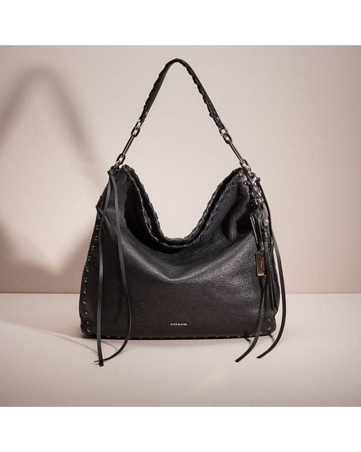 COACH Black Upcrafted Madison Hobo