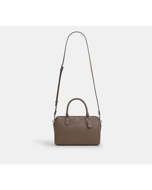 COACH Black Rowan Satchel Bag
