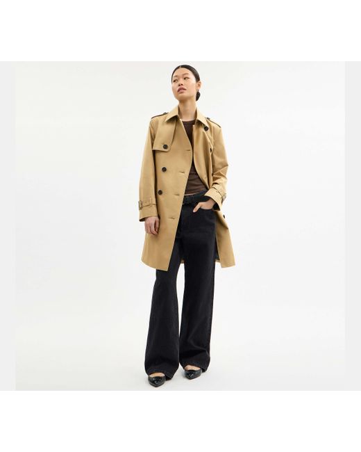 COACH Natural Mid Trench Coat