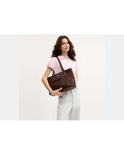 COACH Brown Station Tote Bag