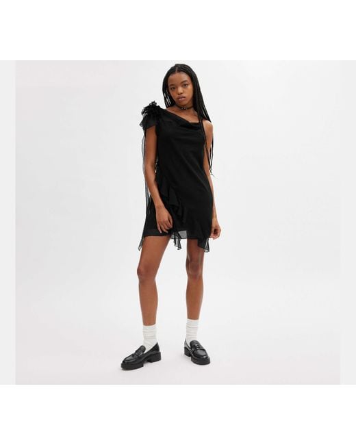 COACH Black Minikleid aus Tüll