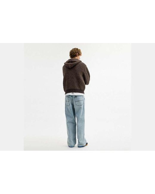 COACH Black Zip Hoodie Sweater for men
