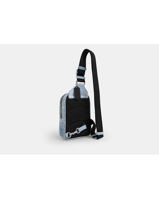 COACH Black Racer Sling Pack for men