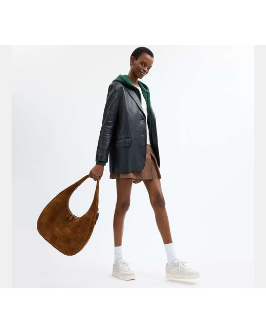 COACH Black Alter/Ego Large Crescent Shoulder Bag