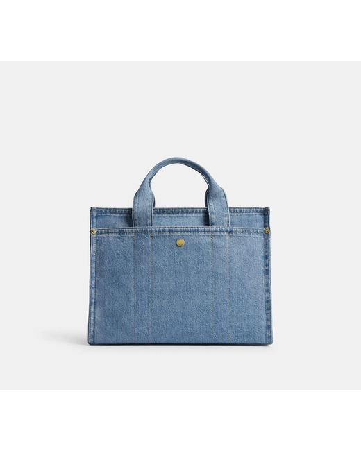 Tote Bags Cotone-Donna di COACH in Blue