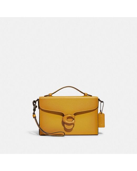 COACH Yellow Tabby Box Bag
