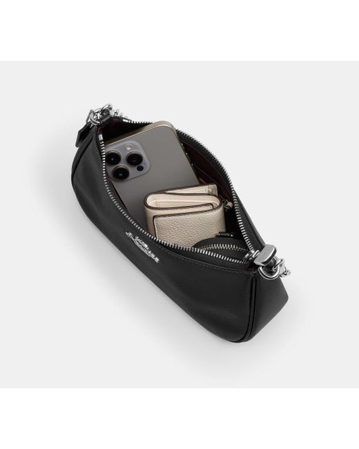 COACH Black Teri Shoulder Bag With Pouch