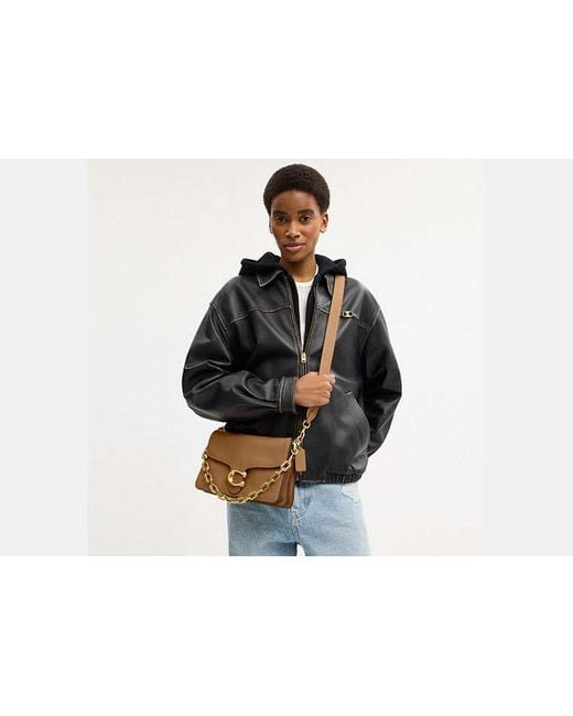 COACH Black Chain Tabby Shoulder Bag
