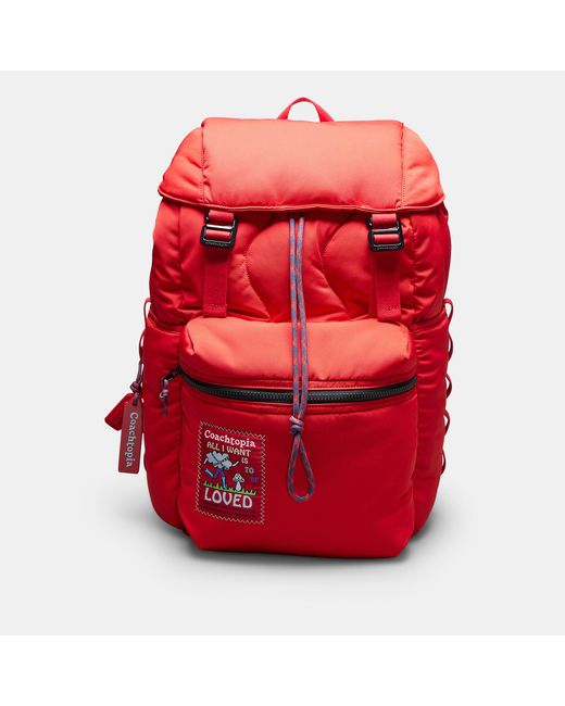 Coachtopia Red Loop Backpack