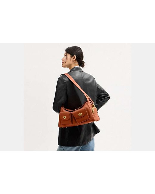 Sac Haversack À Fermeture Turnlock COACH en coloris Black