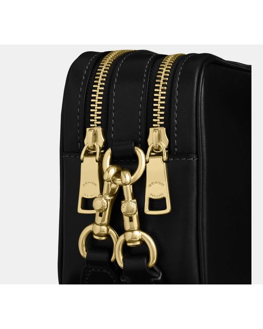 COACH Black Mini Carey Crossbody Bag