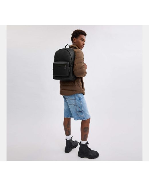 COACH Black West Backpack for men