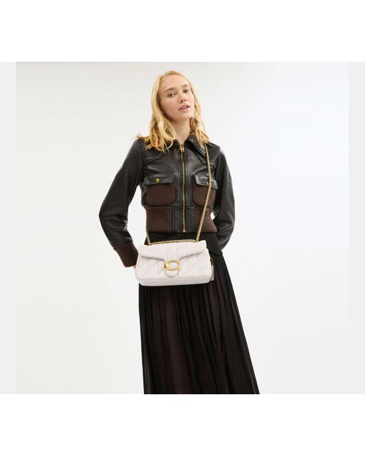 COACH Black Tabby Schultertasche 26 Mit Bauschiger Steppung