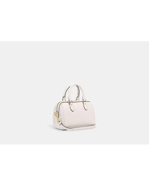 COACH Black Mini Rowan Crossbody Bag