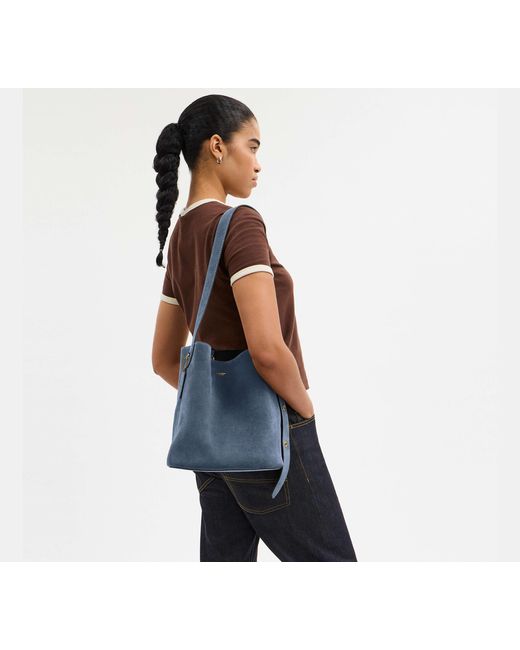 Borsa A Secchiello Bleecker di COACH in Blue