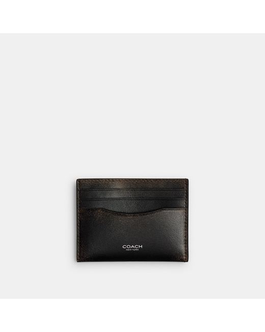 COACH Black Card Case for men