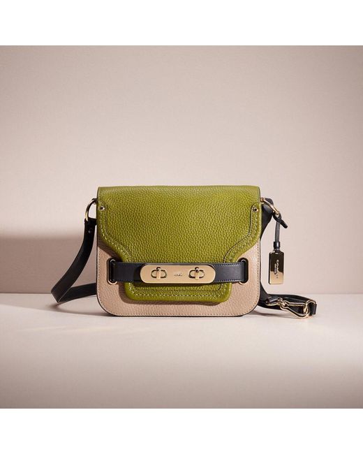 COACH Green Restored Small Swagger Shoulder Bag