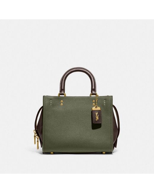 COACH Rogue 25 In Regenerative Leather in Green Lyst