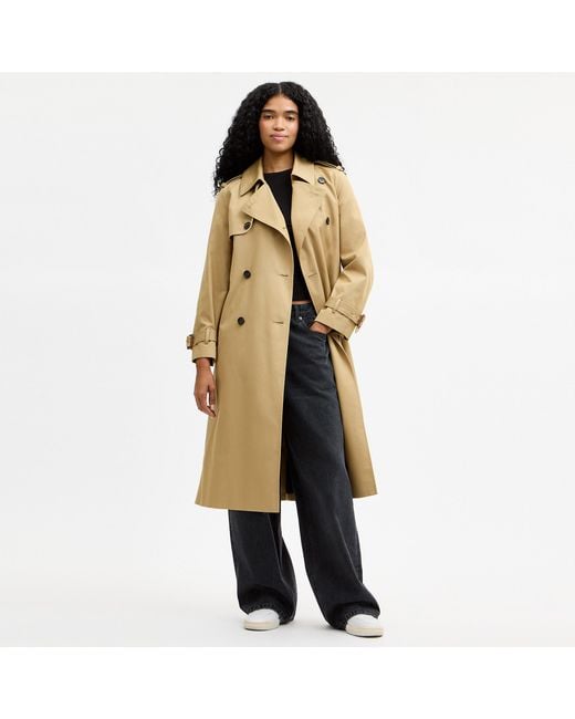 COACH Natural Relaxed Trench Coat