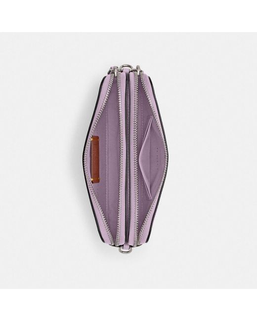 COACH Purple Kira Crossbody Bag