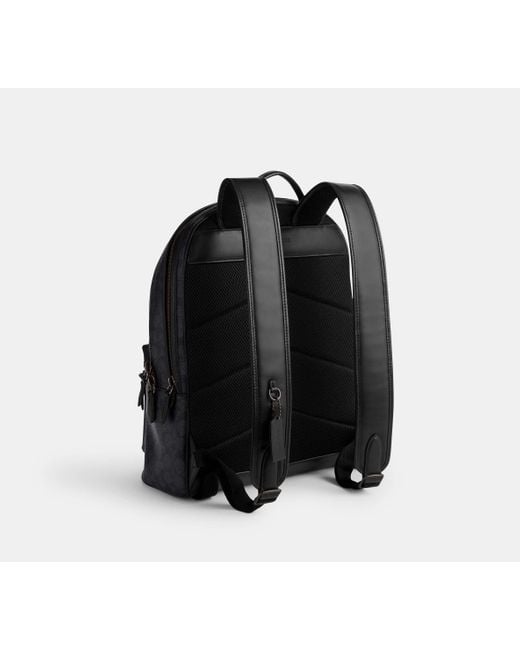 COACH Charter Rucksack Aus Charakteristischem Canvas in Black für Herren