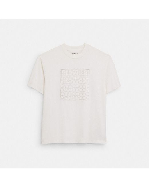 T-shirt exclusif COACH pour homme en coloris White