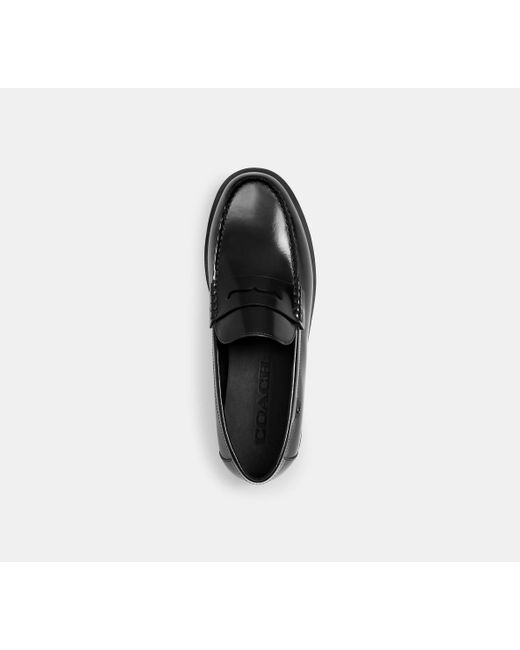 COACH Black Reagan Loafer for men