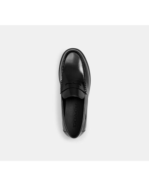 COACH Black Reagan Loafer for men