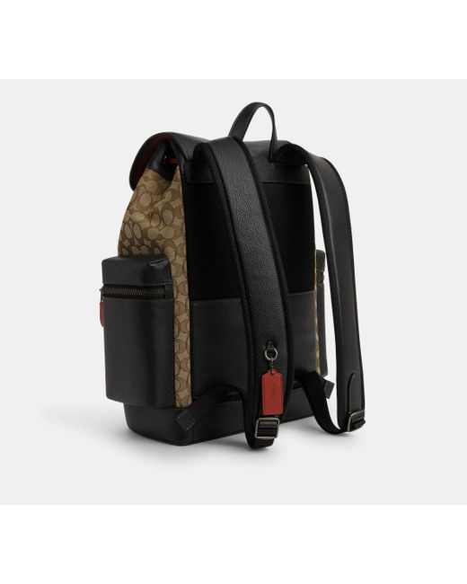 COACH Black Sprint Backpack for men