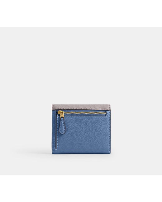COACH Black Mila Small Flap Wallet