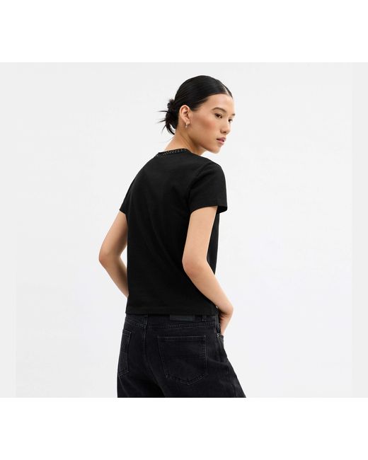 COACH Black Candy 90's Fit T Shirt In Organic Cotton