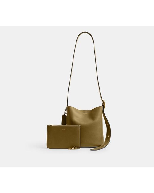 COACH Black Bleecker Bucket Bag 21