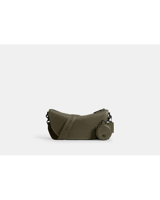 COACH Black Hall Soft Sling Bag for men