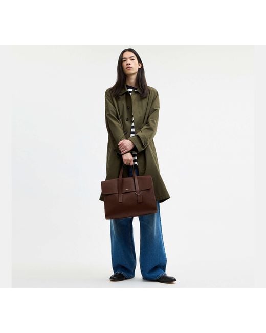 Cartera Flatiron COACH de hombre de color Brown