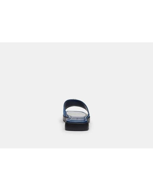 COACH Blue Florence Sandal