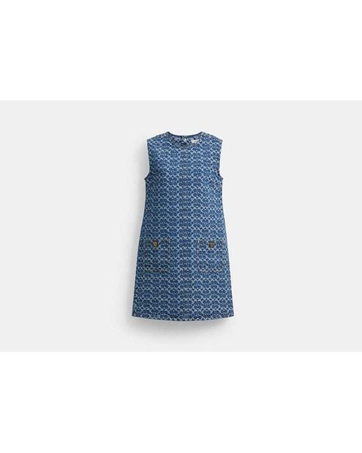 Minivestido COACH de color Blue
