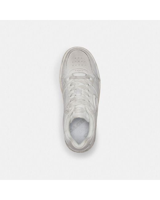 COACH Soho Sneaker In Loved Leather in Metallic for Men | Lyst